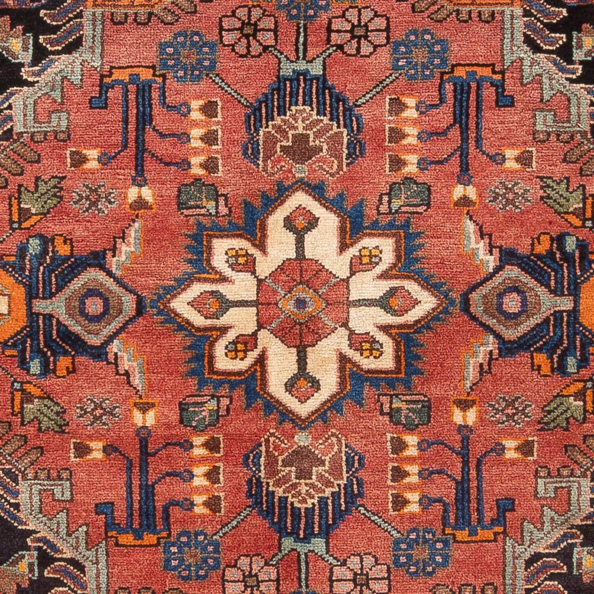 Perski dywan - Nomadyczny - 212 x 138 cm - czerwony