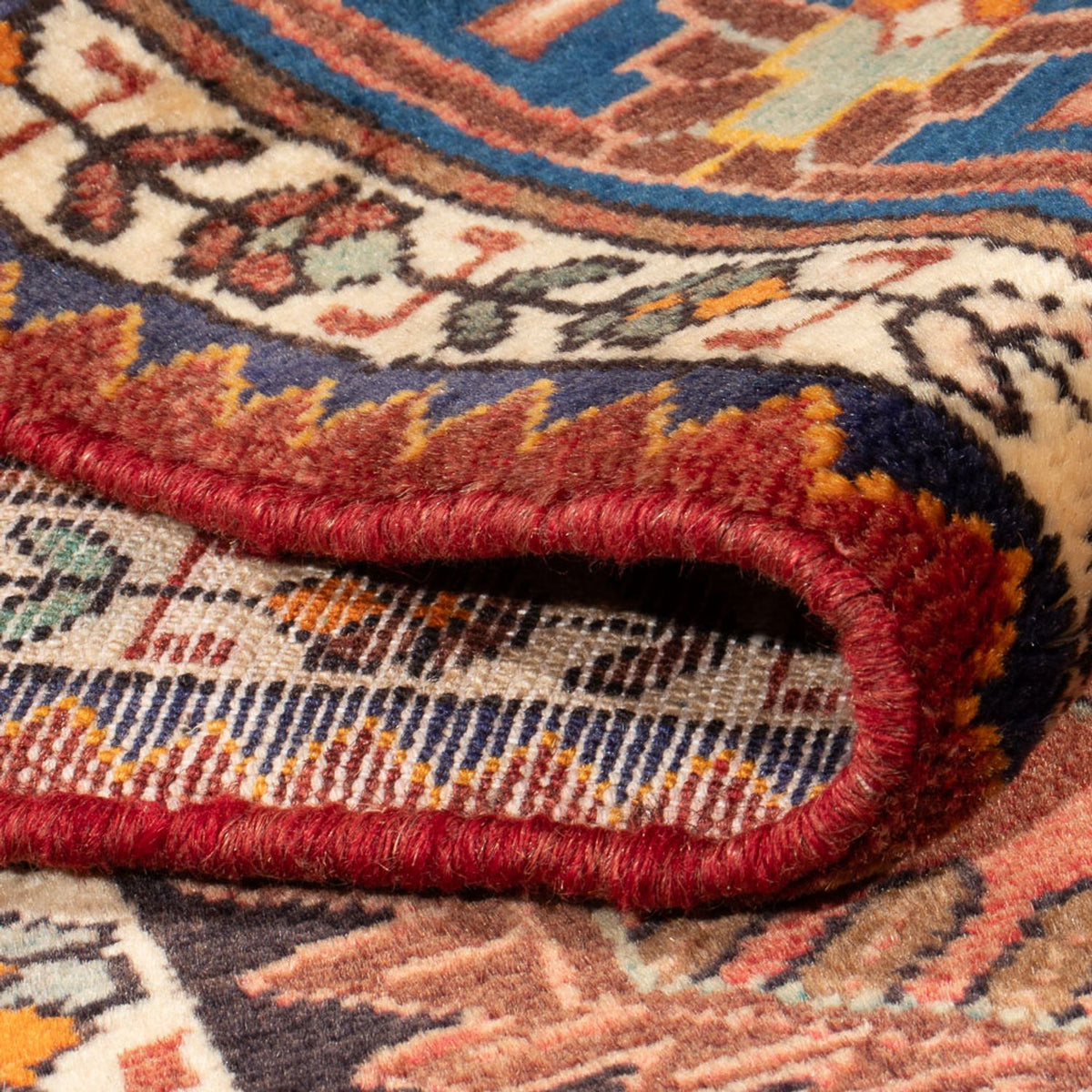 Perski dywan - Nomadyczny - 212 x 138 cm - czerwony