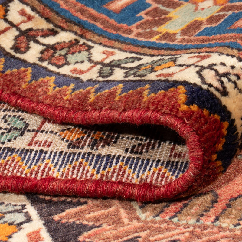 Perski dywan - Nomadyczny - 212 x 138 cm - czerwony