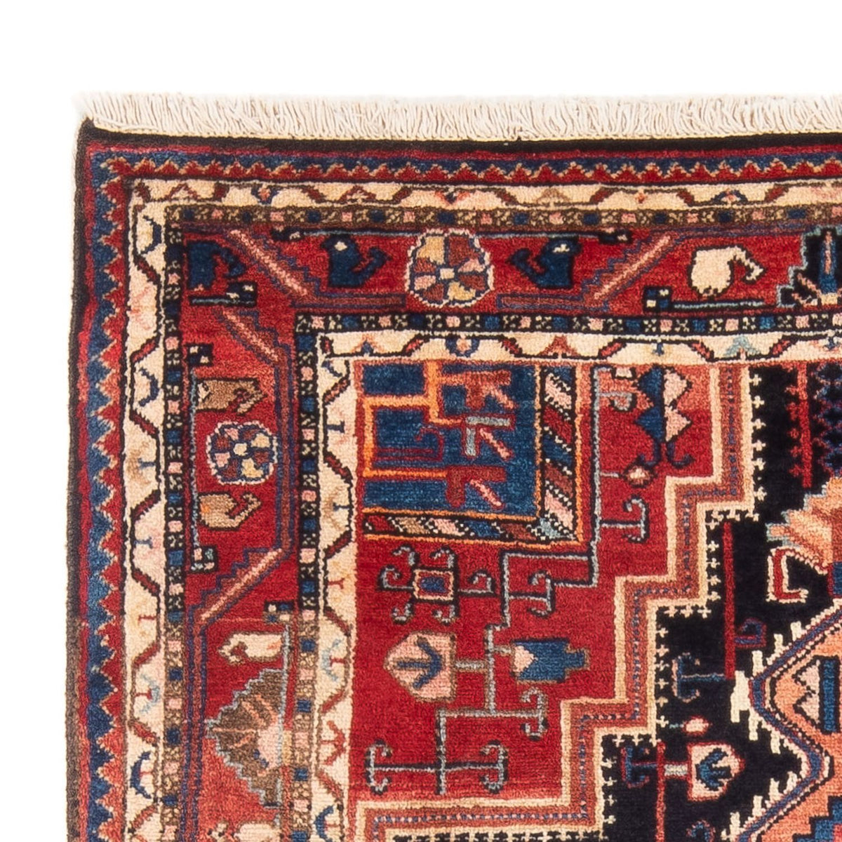 Perski dywan - Nomadyczny - 165 x 111 cm - ciemnoniebieski