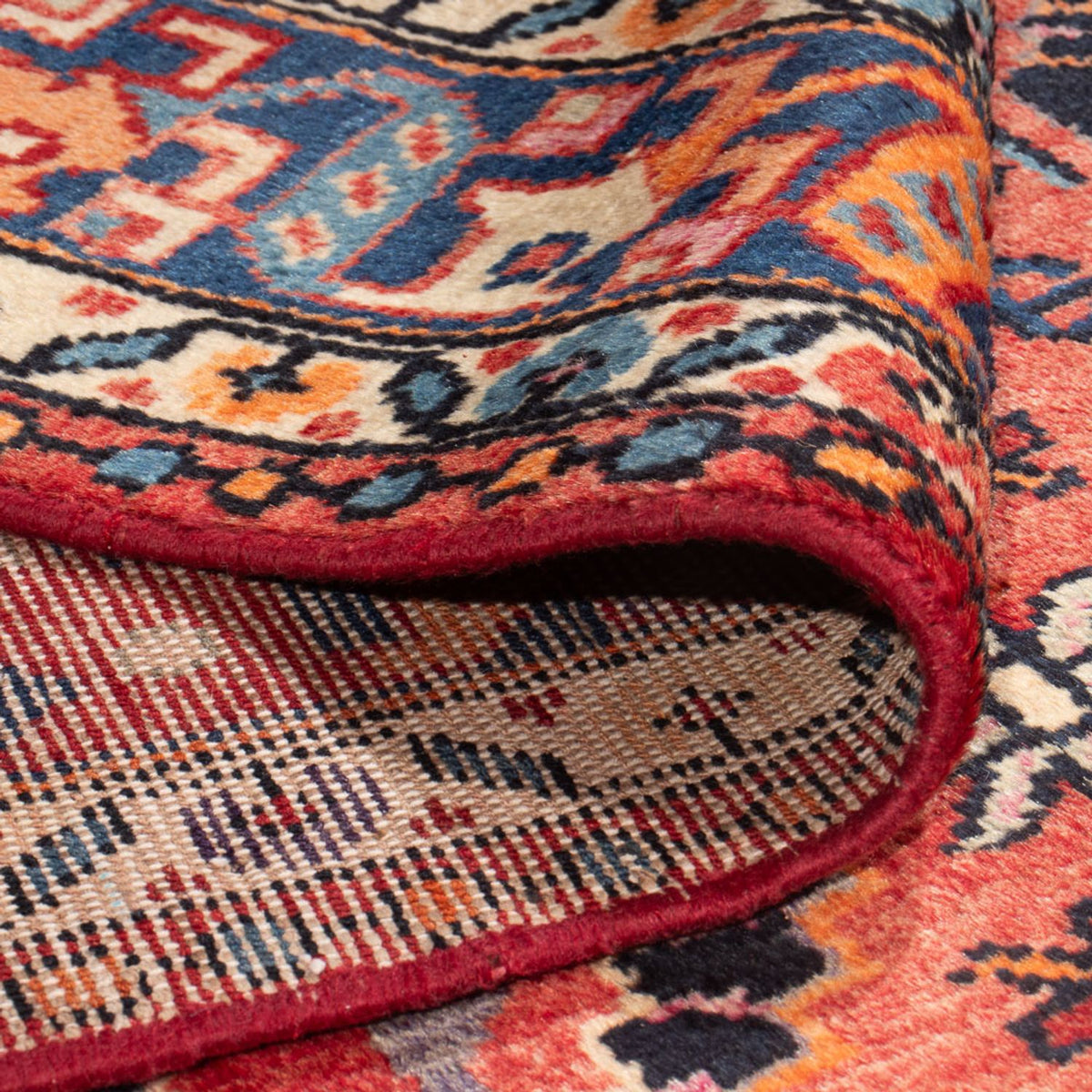 Perski dywan - Nomadyczny - 248 x 148 cm - jasna czerwień