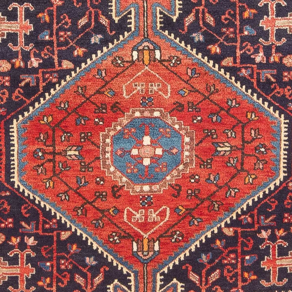 Perski dywan - Nomadyczny - 225 x 138 cm - jasna czerwień