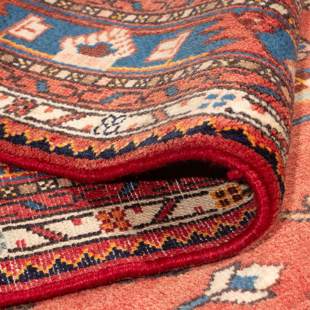 Perski dywan - Nomadyczny - 240 x 175 cm - czerwony