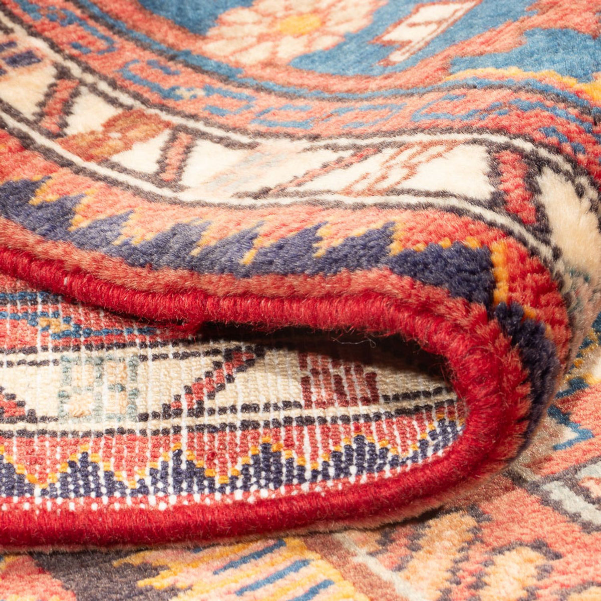 Perski dywan - Nomadyczny - 226 x 164 cm - jasna czerwień