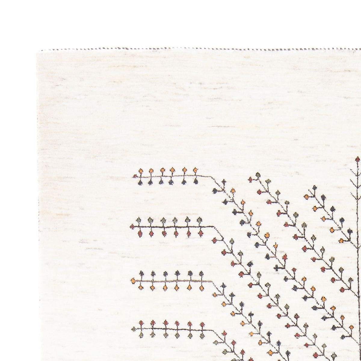 Dywan Gabbeh - Loribaft Perski - 233 x 166 cm - biały