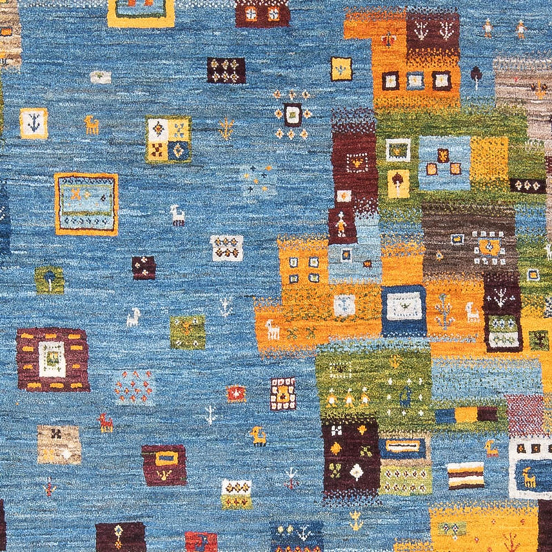 Dywan Gabbeh - Loribaft Perski - 237 x 180 cm - wielokolorowy