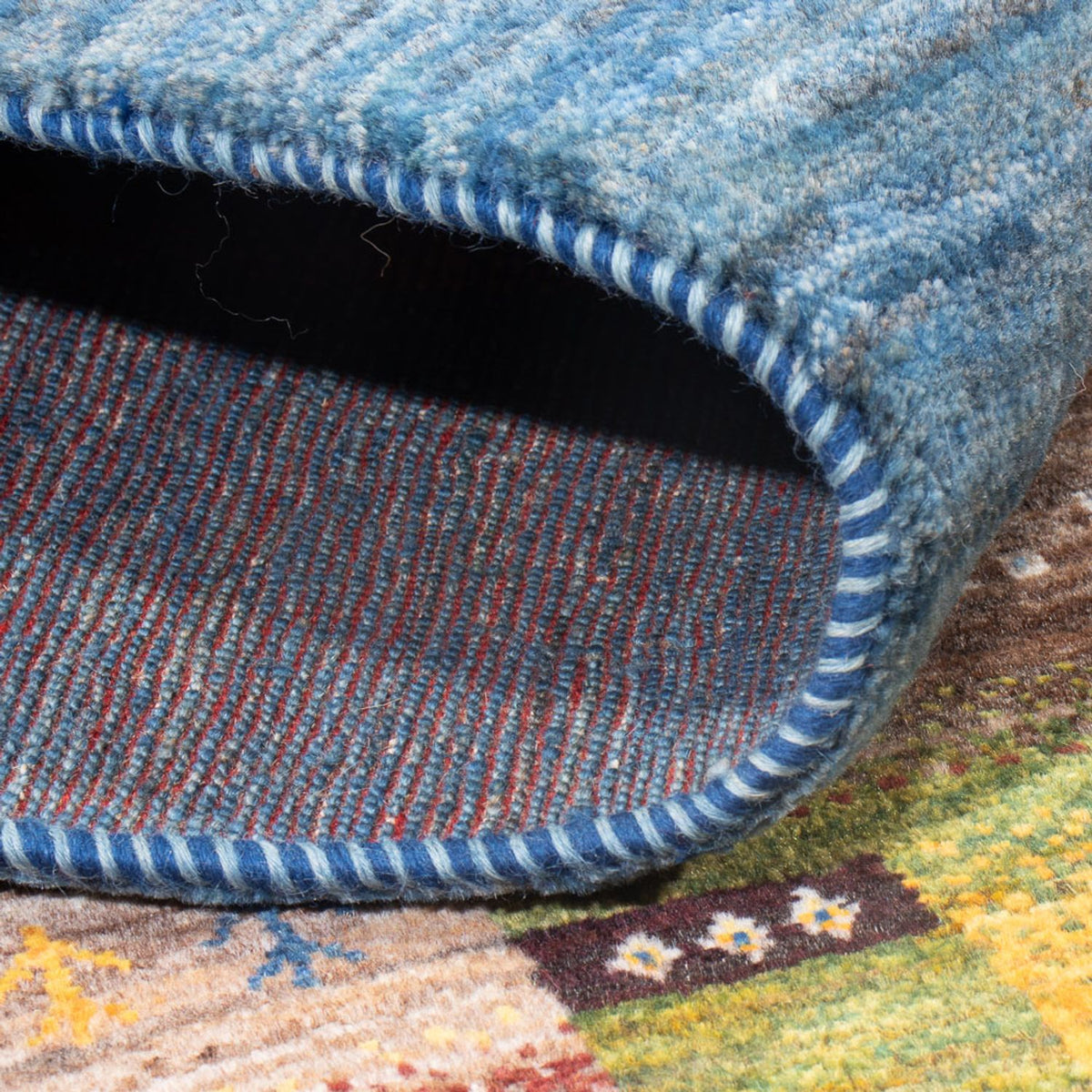 Dywan Gabbeh - Loribaft Perski - 237 x 180 cm - wielokolorowy