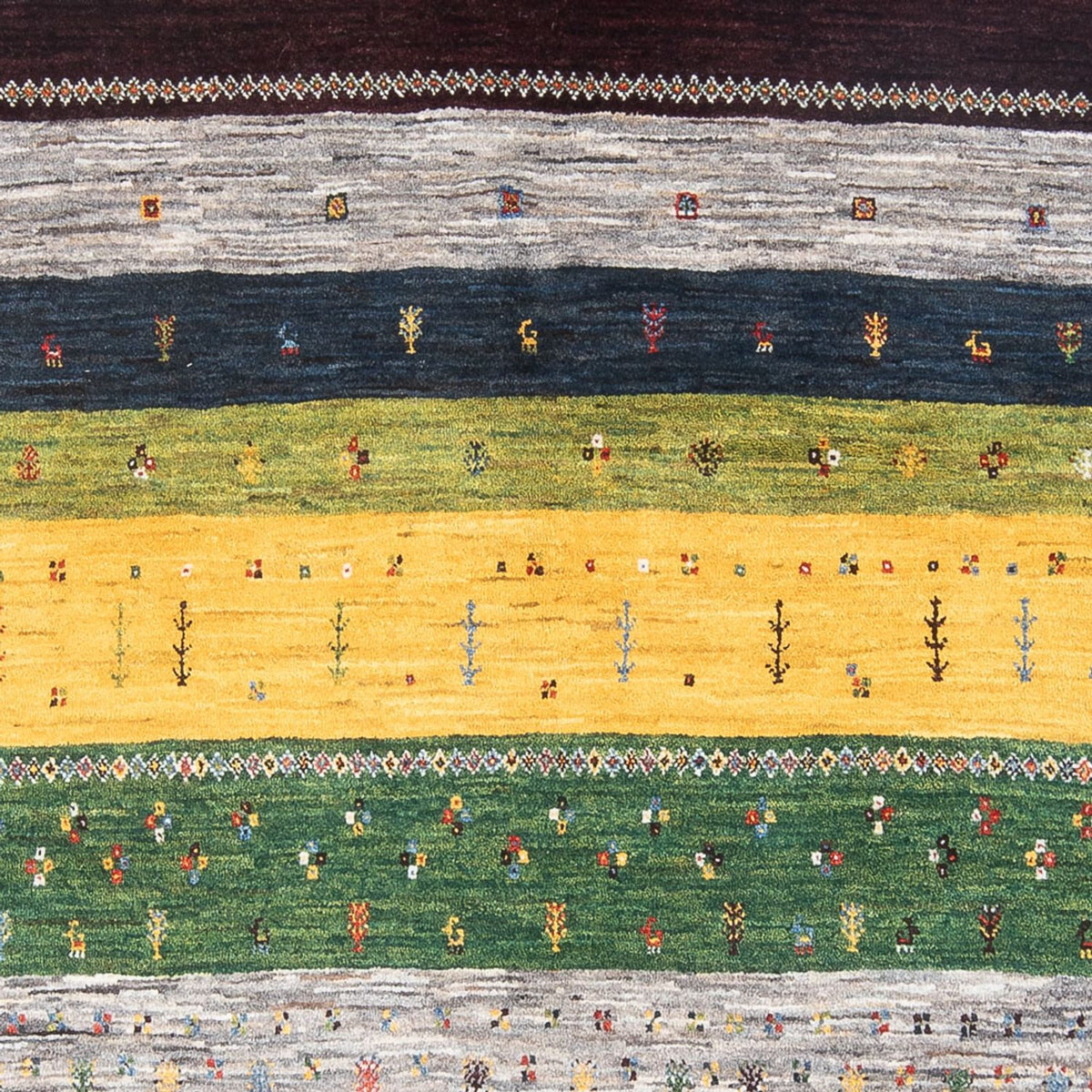 Dywan Gabbeh - Loribaft Perski - 260 x 178 cm - wielokolorowy