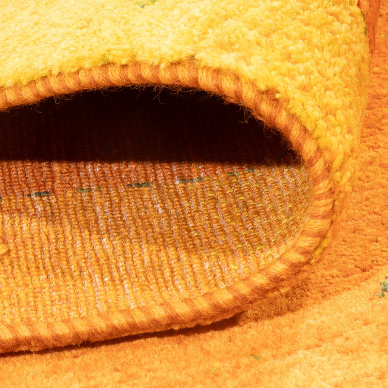 Dywan Gabbeh - Loribaft Perski - 251 x 169 cm - złoto