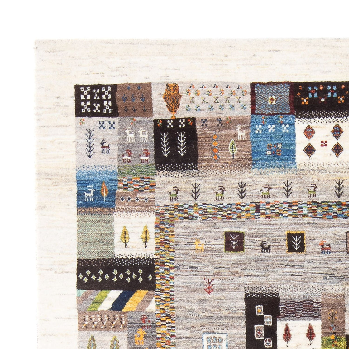 Dywan Gabbeh - Loribaft Perski - 236 x 164 cm - wielokolorowy