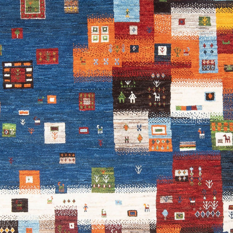 Dywan Gabbeh - Loribaft Perski - 254 x 178 cm - wielokolorowy