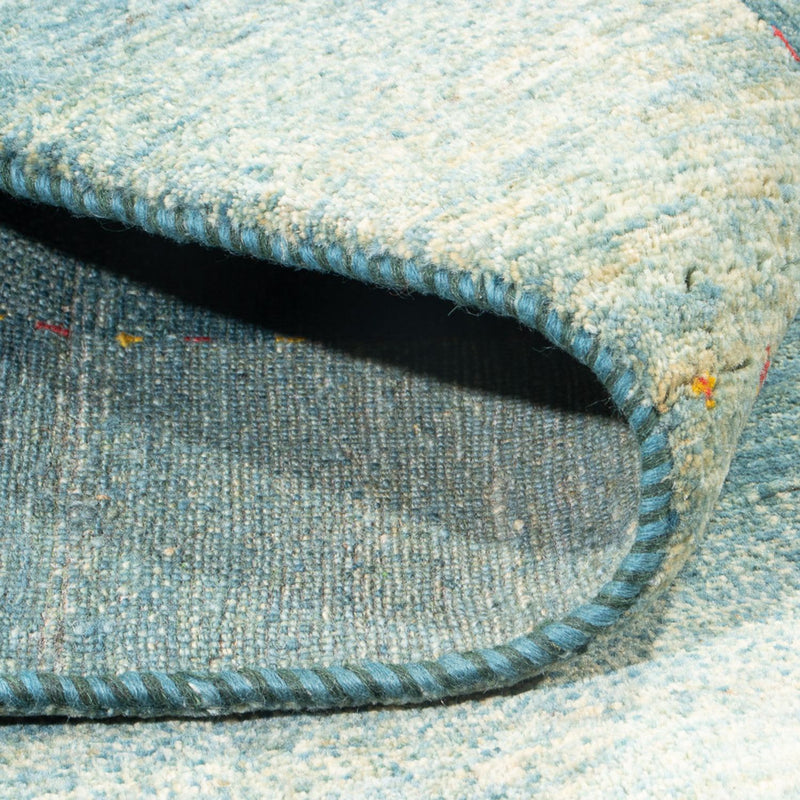 Dywan Gabbeh - Loribaft Perski - 250 x 168 cm - jasnoniebieski