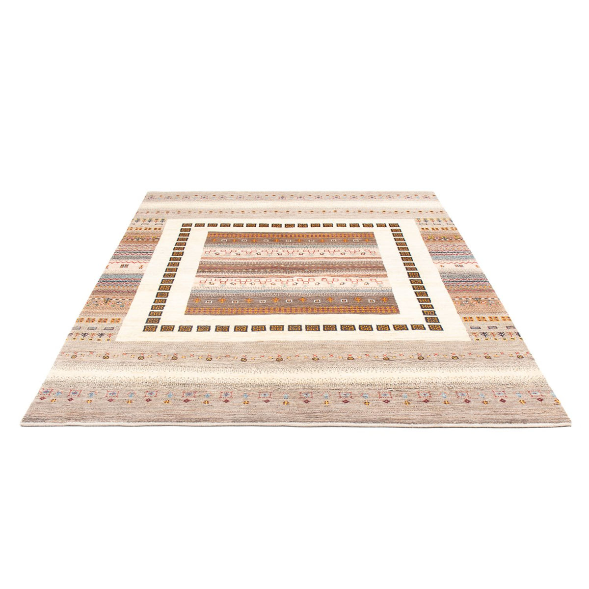 Dywan Gabbeh - Loribaft Perski - 226 x 160 cm - wielokolorowy