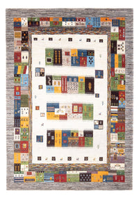 Dywan Gabbeh - Loribaft Perski - 258 x 178 cm - wielokolorowy