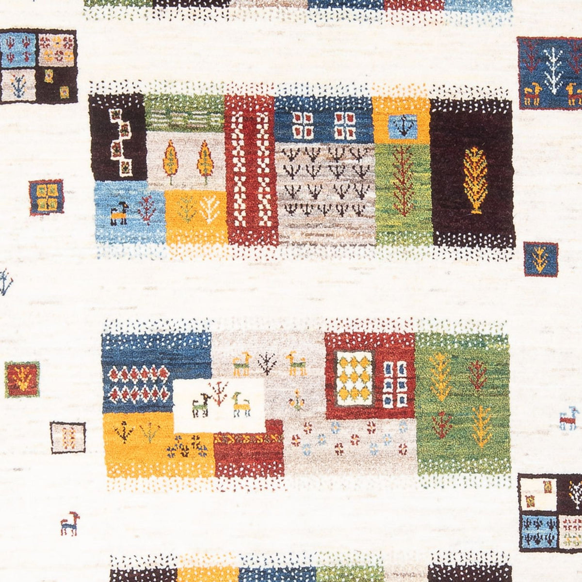 Dywan Gabbeh - Loribaft Perski - 258 x 178 cm - wielokolorowy