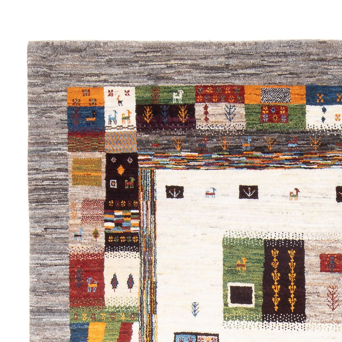 Dywan Gabbeh - Loribaft Perski - 258 x 178 cm - wielokolorowy