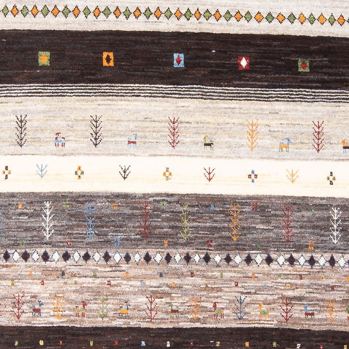 Dywan Gabbeh - Loribaft Perski - 248 x 175 cm - wielokolorowy