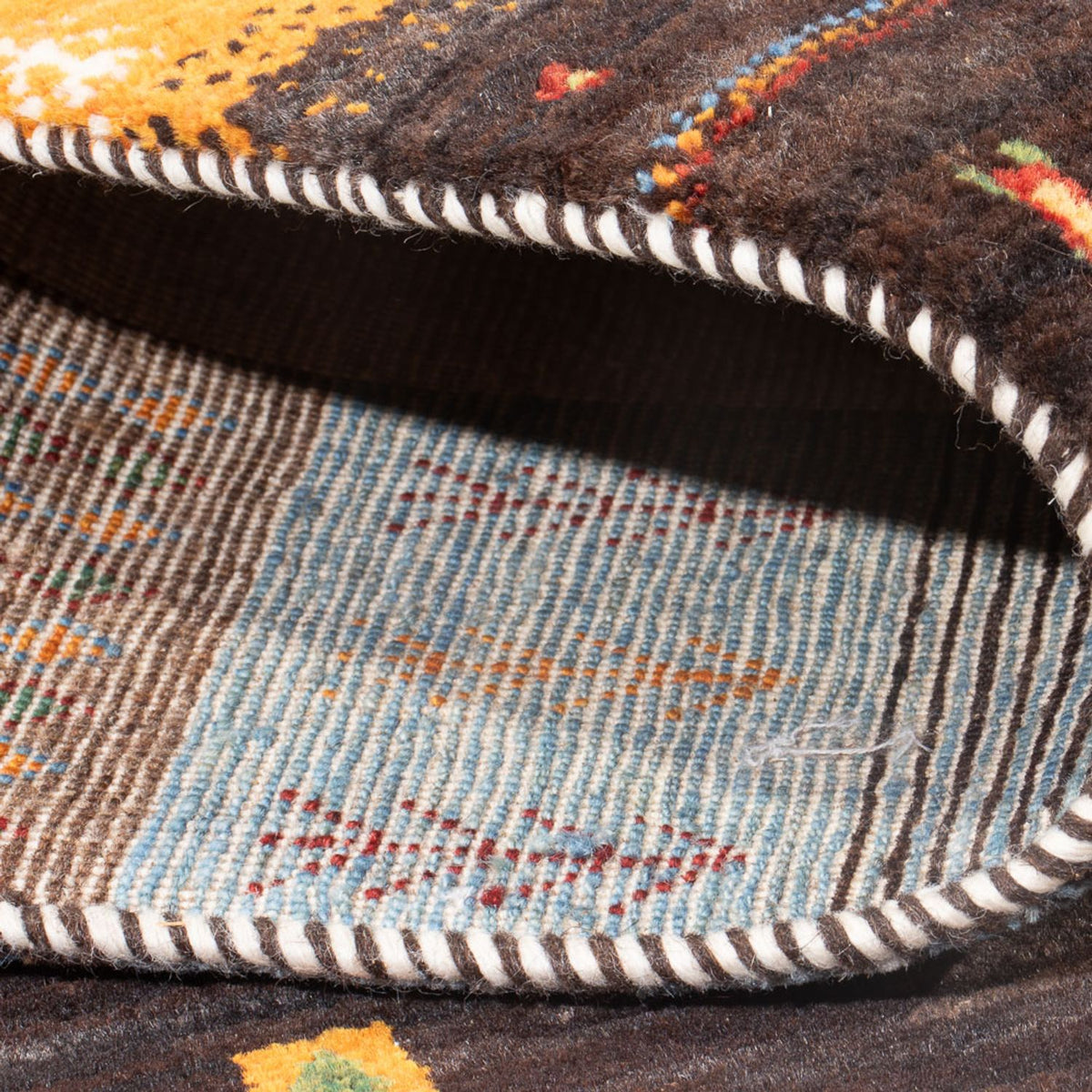 Dywan Gabbeh - Loribaft Perski - 248 x 175 cm - wielokolorowy