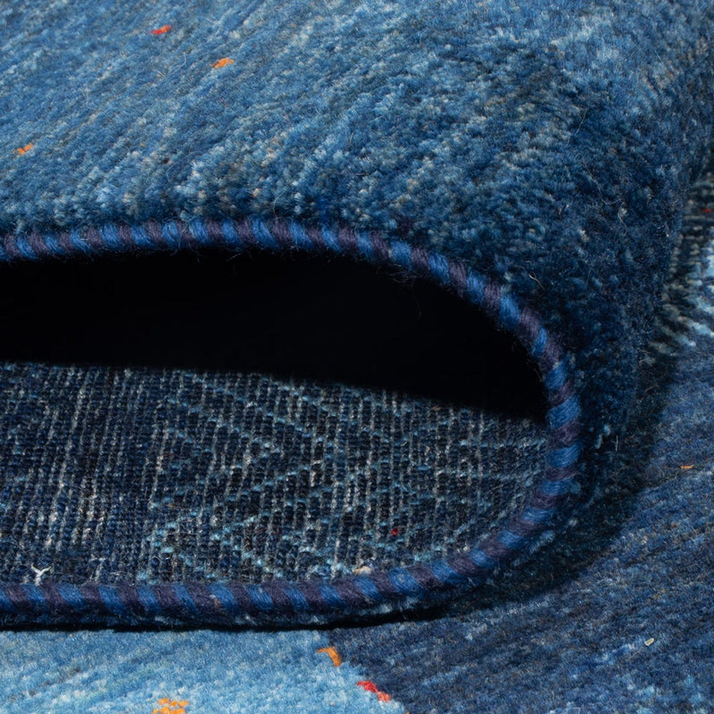 Dywan Gabbeh - Loribaft Perski - 287 x 196 cm - morski błękit