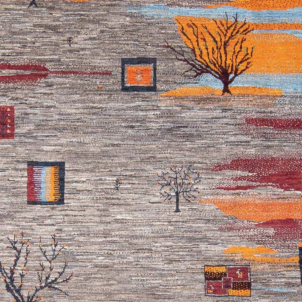 Dywan Gabbeh - Loribaft Perski - 276 x 204 cm - wielokolorowy