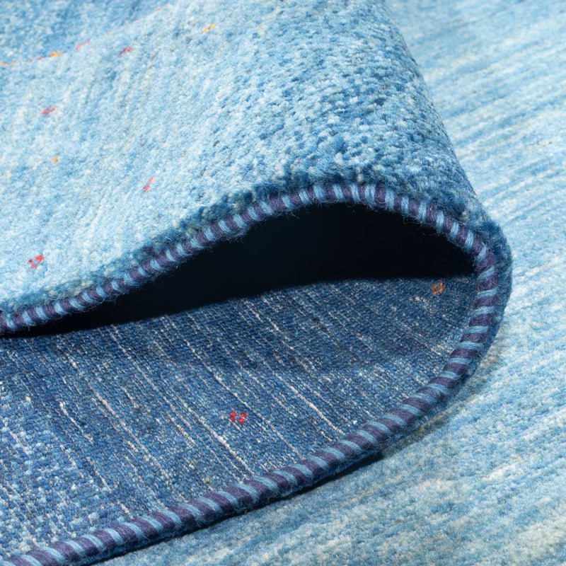 Dywan Gabbeh - Loribaft Perski - 297 x 216 cm - morski błękit