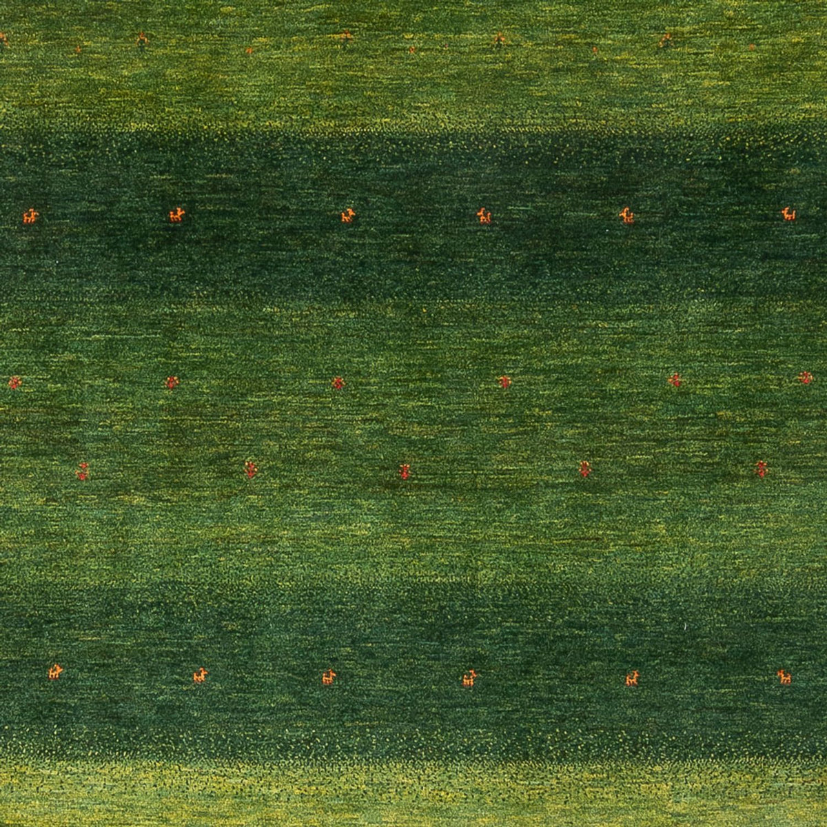 Dywan Gabbeh - Loribaft Perski - 306 x 212 cm - zielona