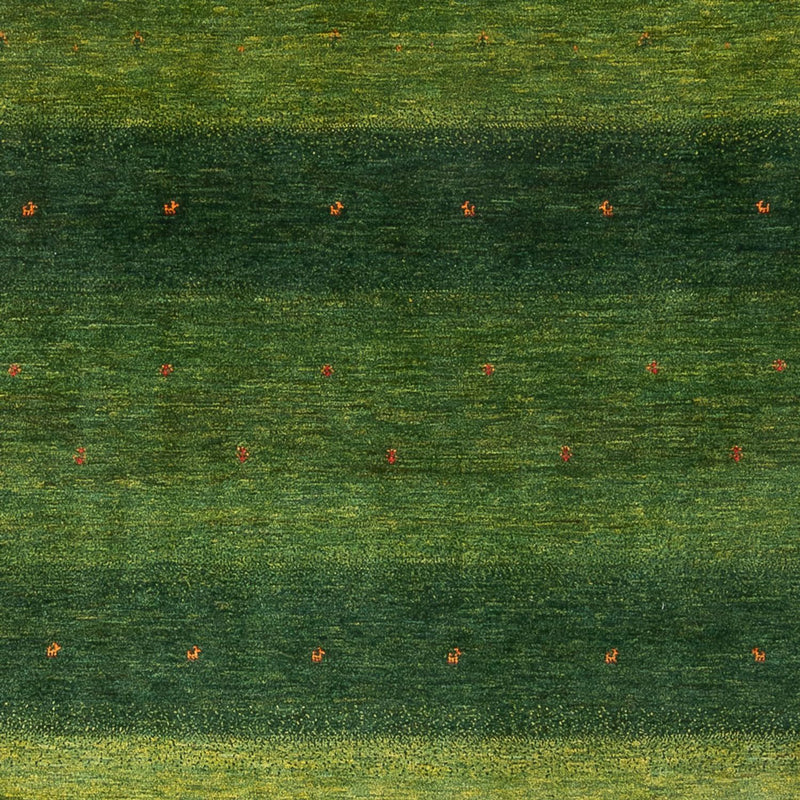 Dywan Gabbeh - Loribaft Perski - 306 x 212 cm - zielona