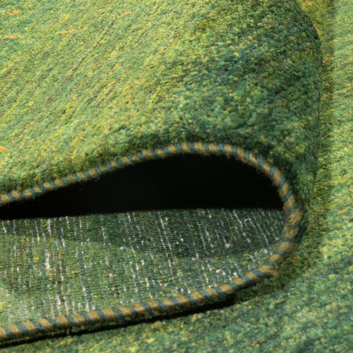 Dywan Gabbeh - Loribaft Perski - 306 x 212 cm - zielona