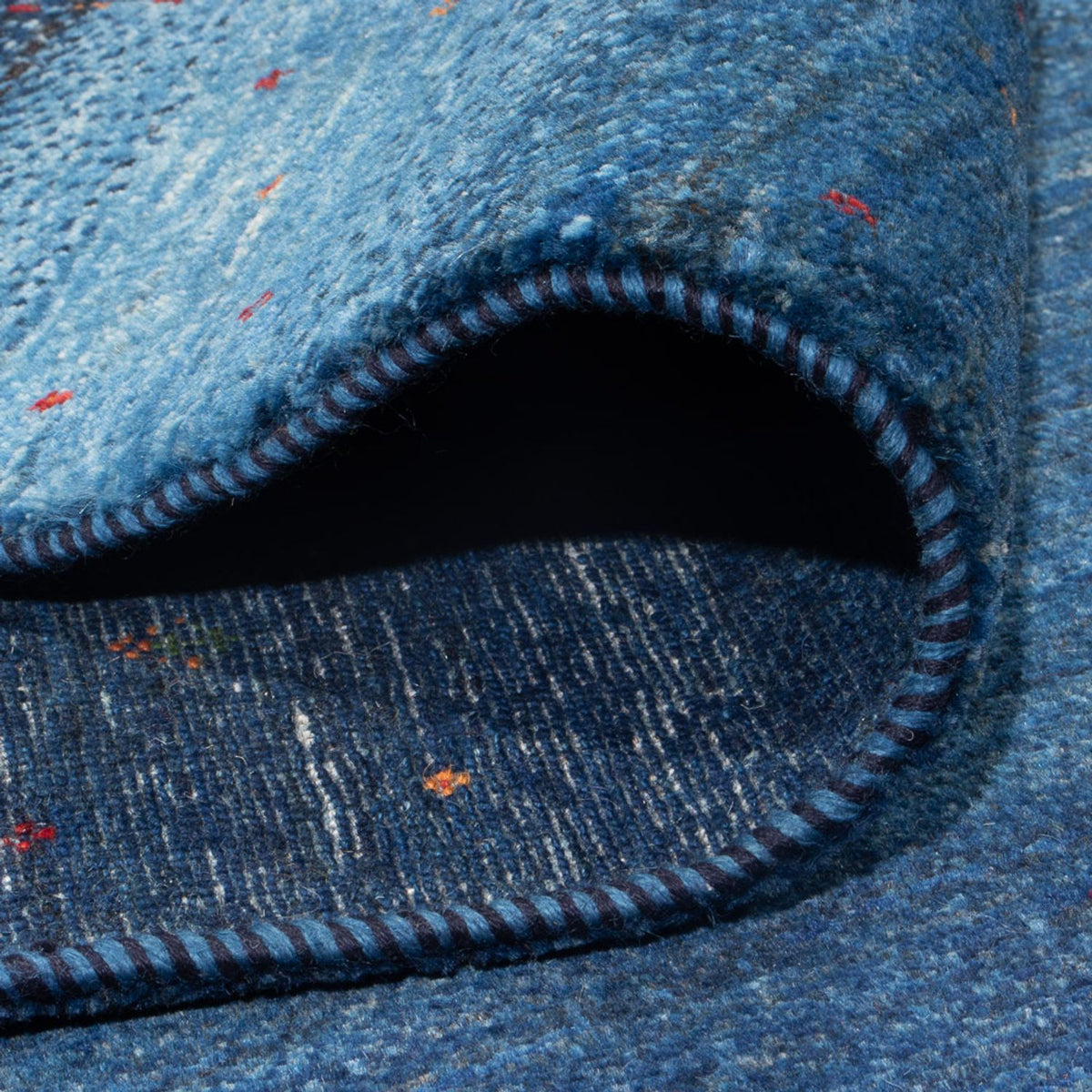 Dywan Gabbeh - Loribaft Perski - 331 x 222 cm - morski błękit