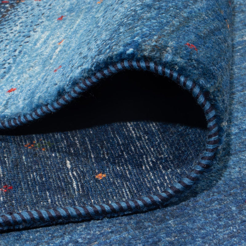 Dywan Gabbeh - Loribaft Perski - 331 x 222 cm - morski błękit