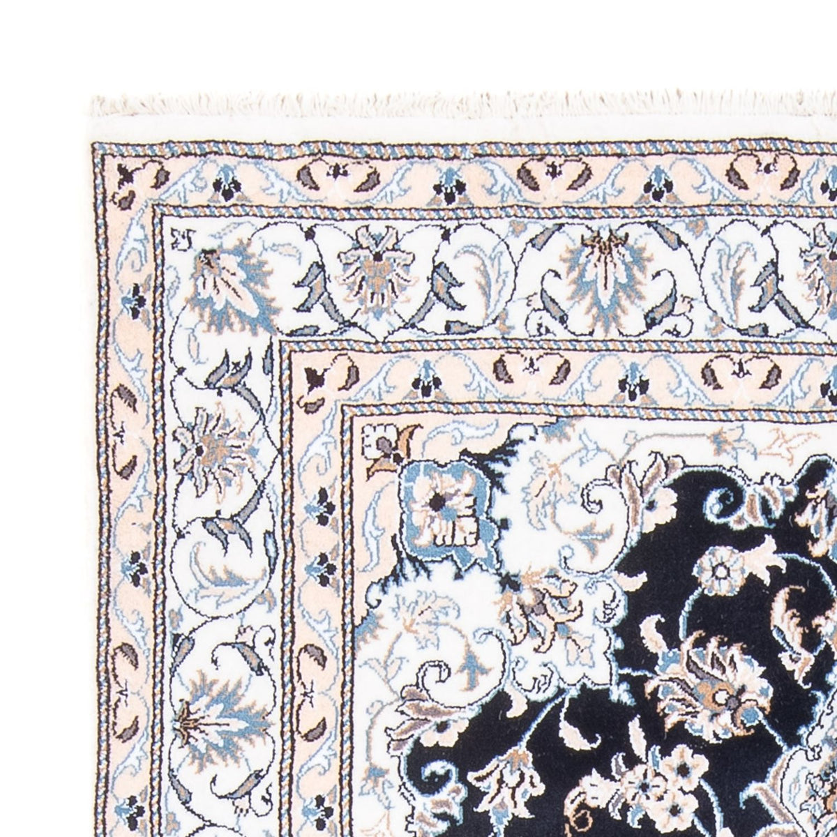 Dywan perski - Nain - Królewski - 202 x 145 cm - ciemnoniebieski