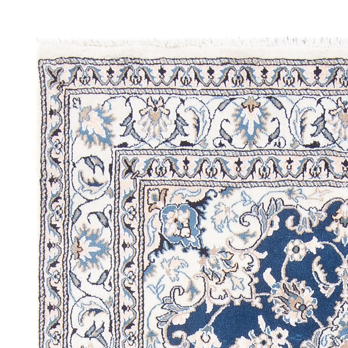 Dywan perski - Nain - Królewski - 196 x 147 cm - ciemny camel