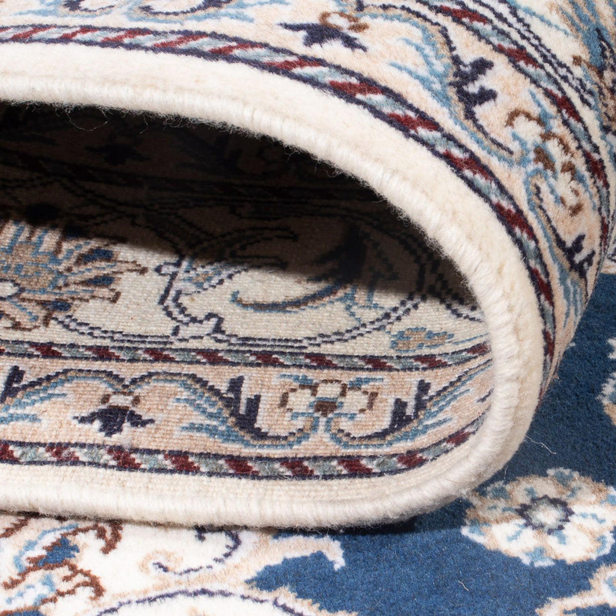 Dywan perski - Nain - Królewski - 197 x 147 cm - niebieski