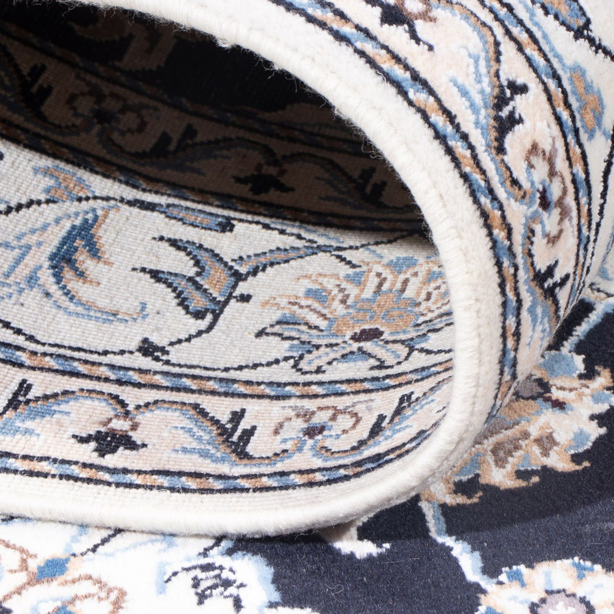 Dywan perski - Nain - Królewski - 210 x 145 cm - ciemnoniebieski