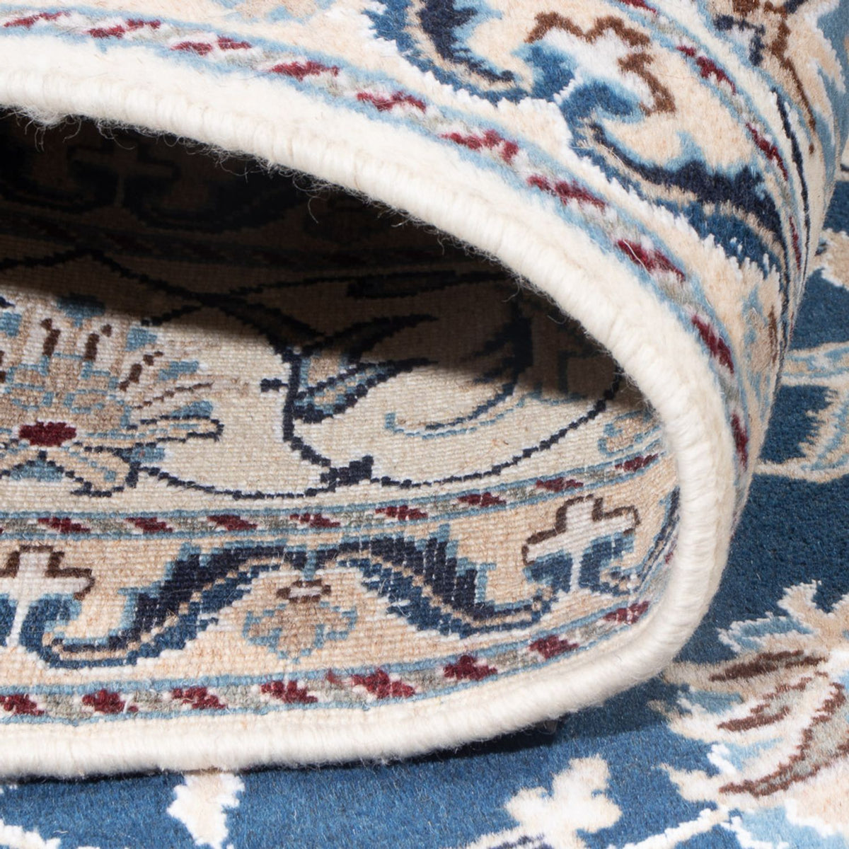 Dywan perski - Nain - Królewski - 206 x 149 cm - niebieski