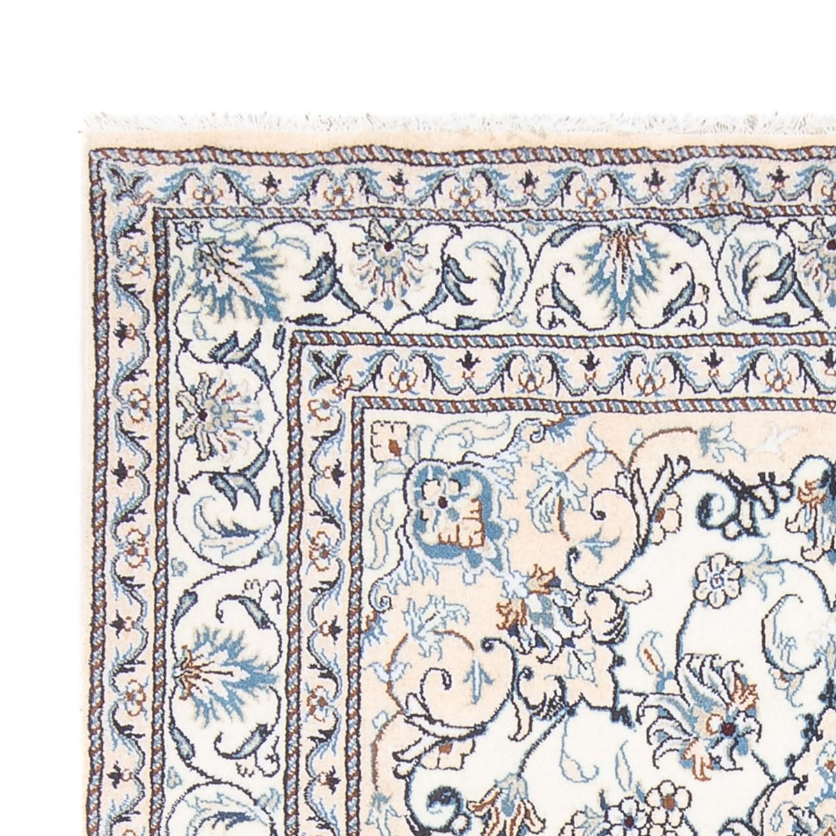 Dywan perski - Nain - Królewski - 210 x 146 cm - kremowy