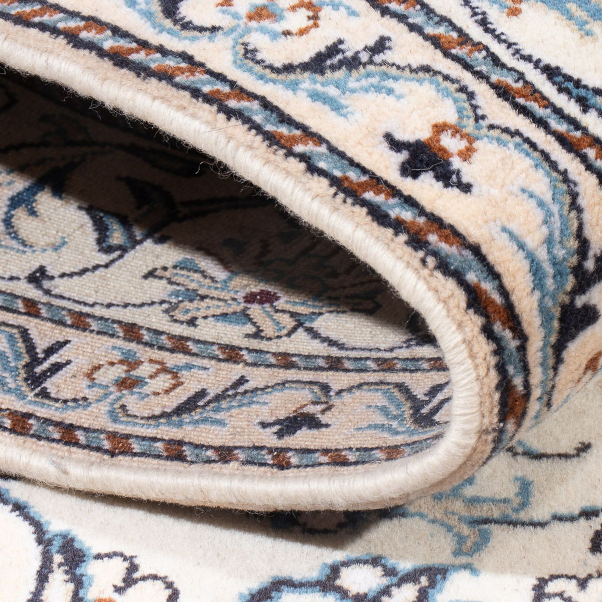 Dywan perski - Nain - Królewski - 210 x 146 cm - kremowy