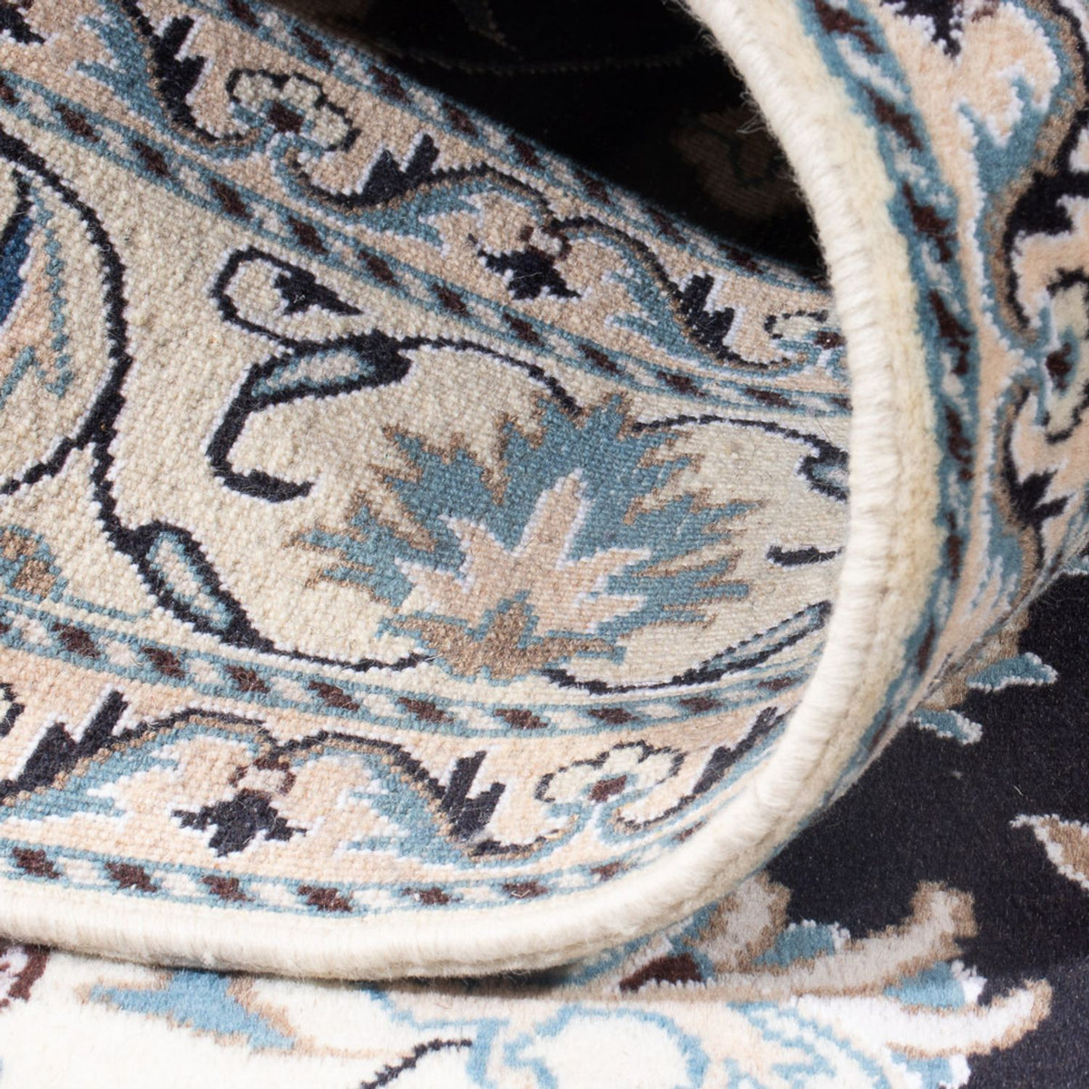 Dywan perski - Nain - Królewski - 192 x 148 cm - ciemnoniebieski