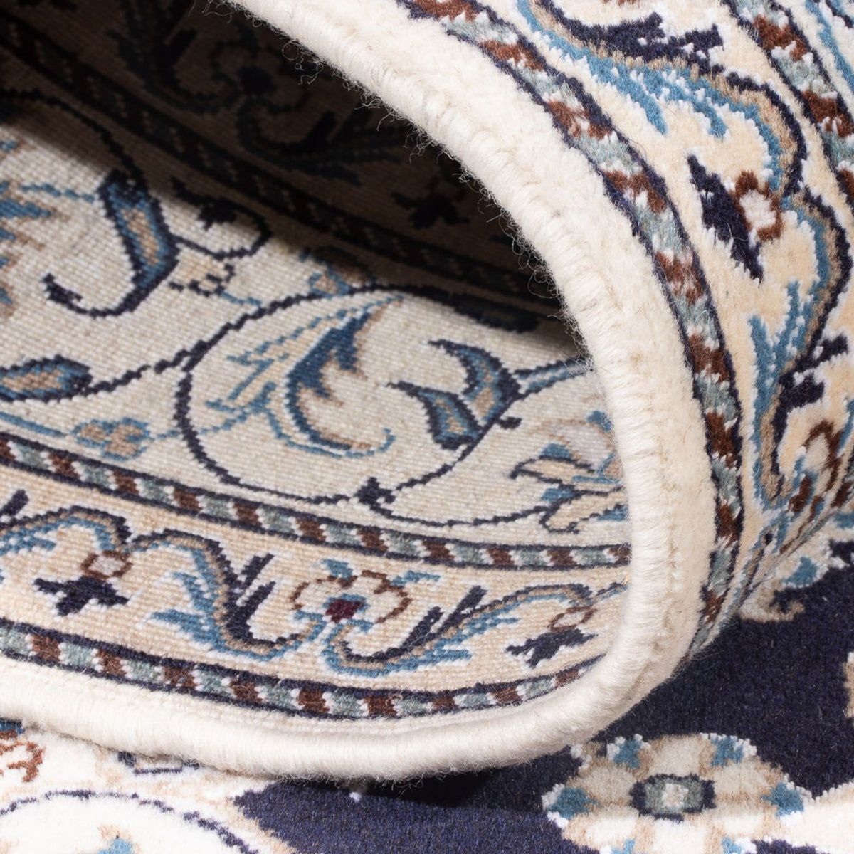 Dywan perski - Nain - Królewski - 200 x 155 cm - ciemnoniebieski