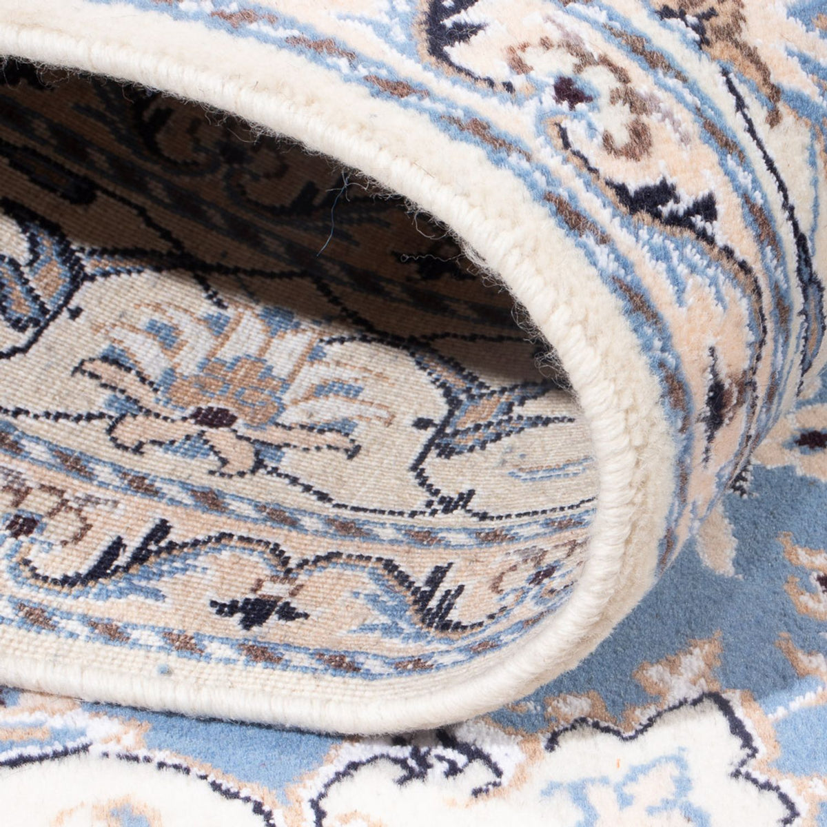 Dywan perski - Nain - Królewski - 202 x 150 cm - jasnoniebieski