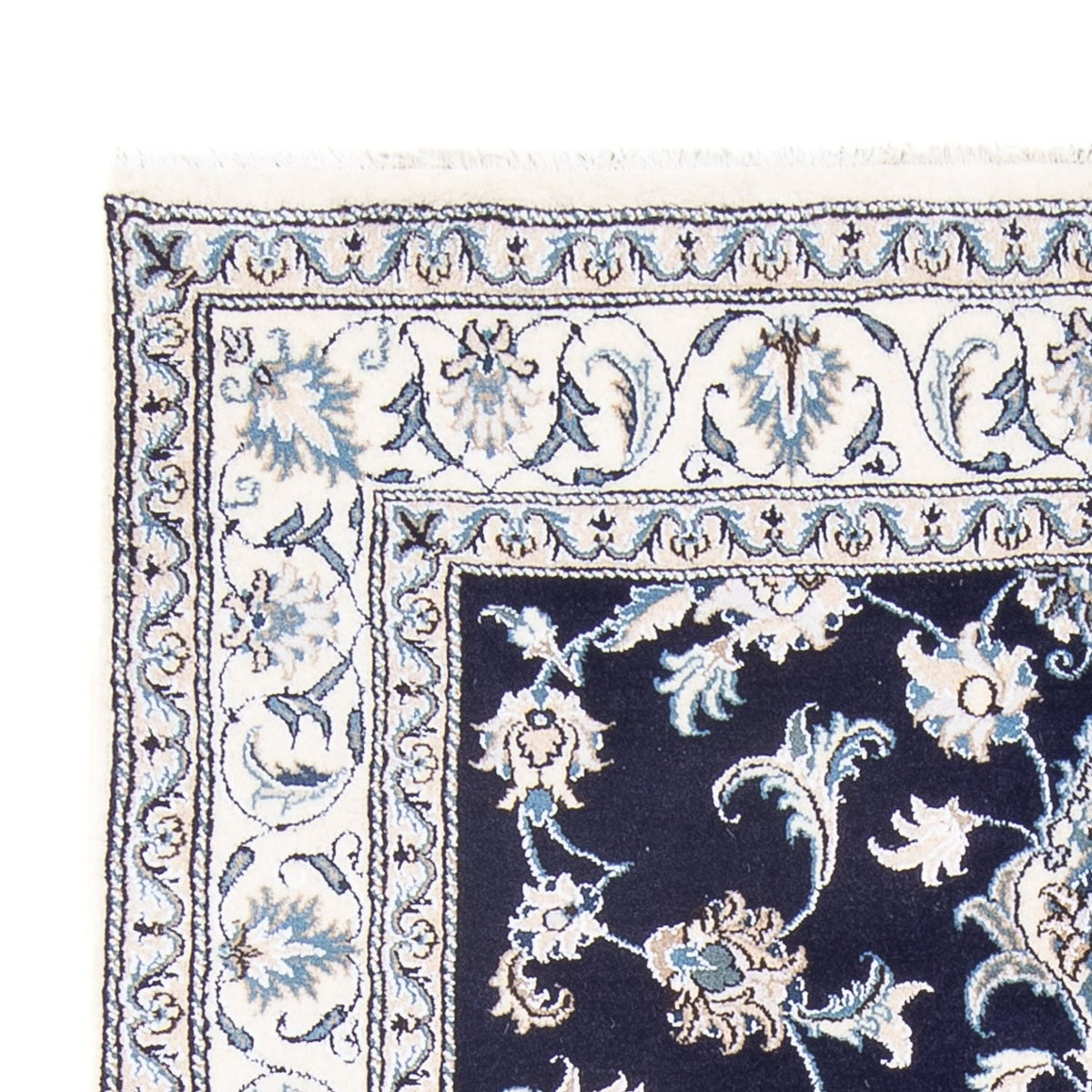 Dywan perski - Nain - Królewski - 209 x 146 cm - ciemnoniebieski