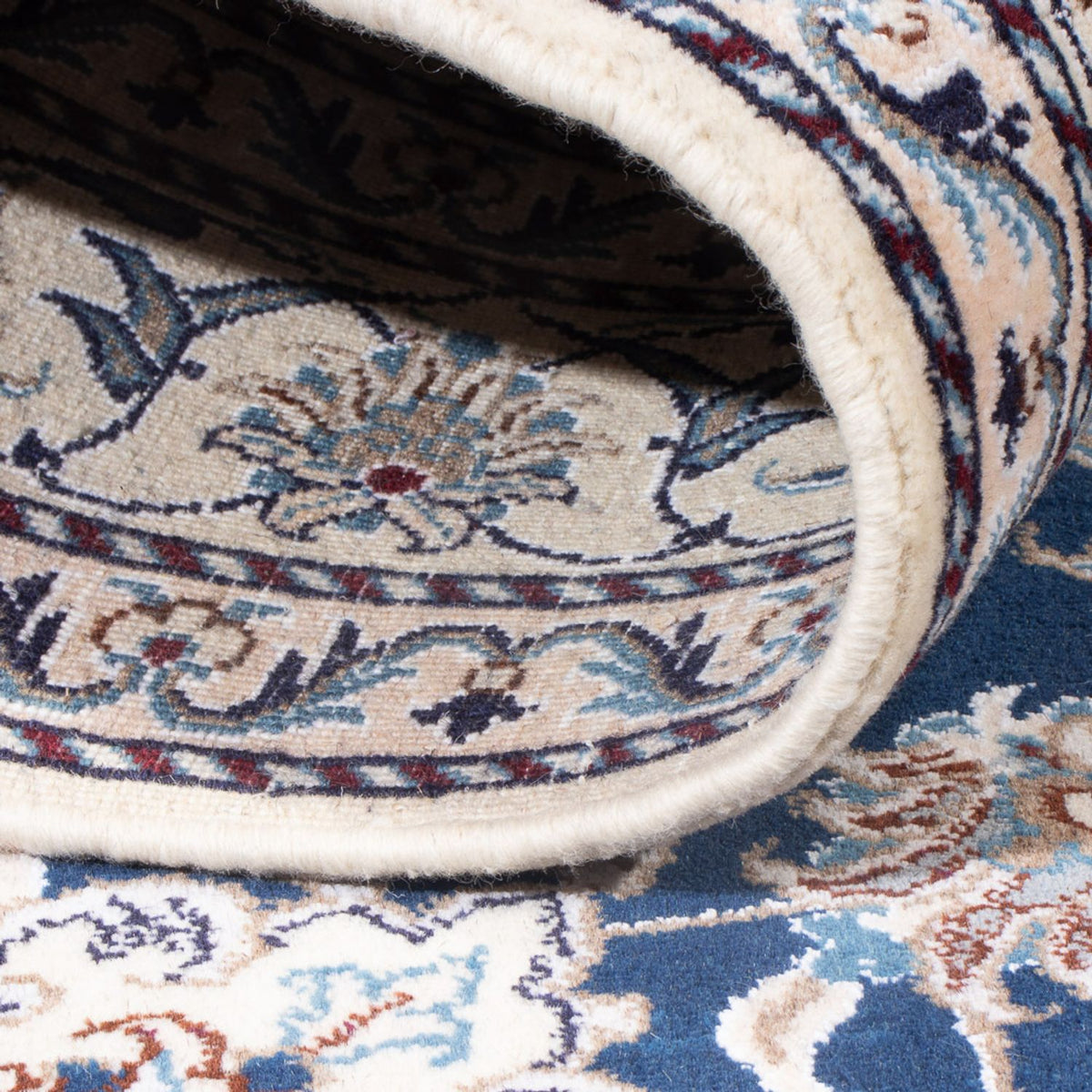 Dywan perski - Nain - Królewski - 203 x 146 cm - niebieski