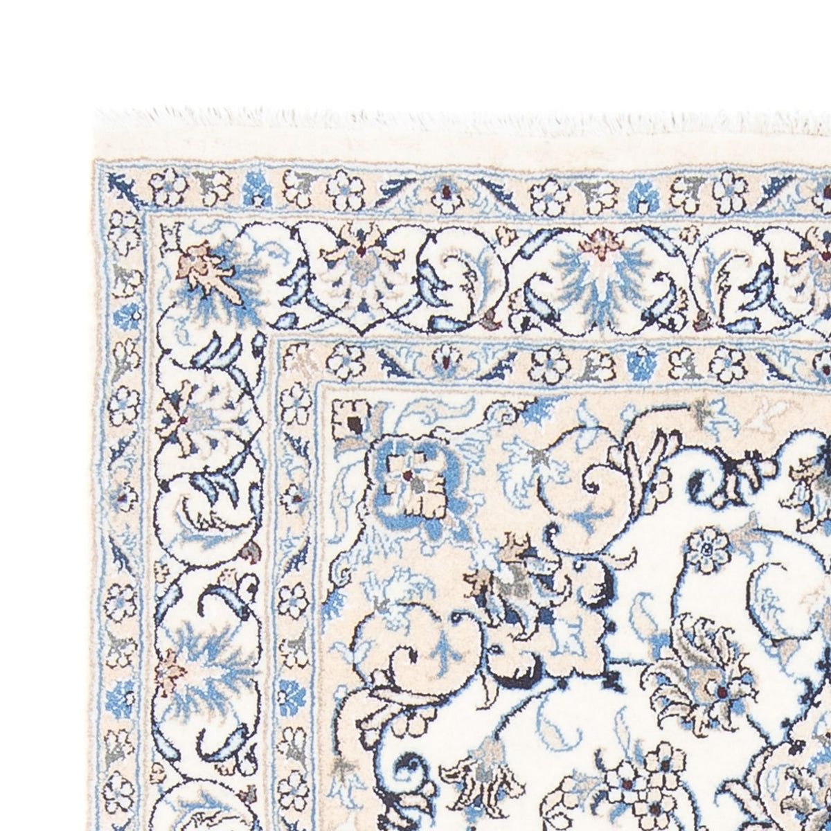 Dywan perski - Nain - Królewski - 200 x 143 cm - kremowy