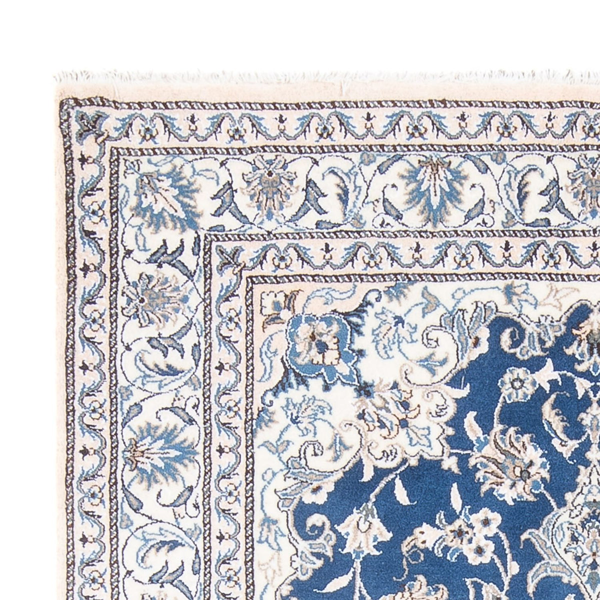 Dywan perski - Nain - Królewski - 194 x 147 cm - niebieski