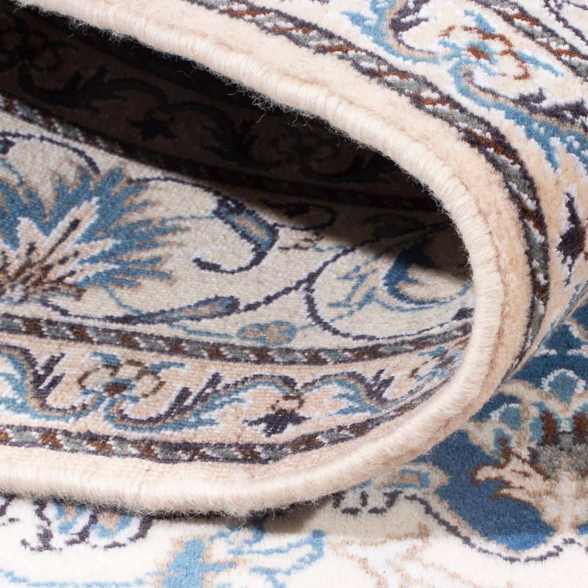 Dywan perski - Nain - Królewski - 194 x 147 cm - niebieski