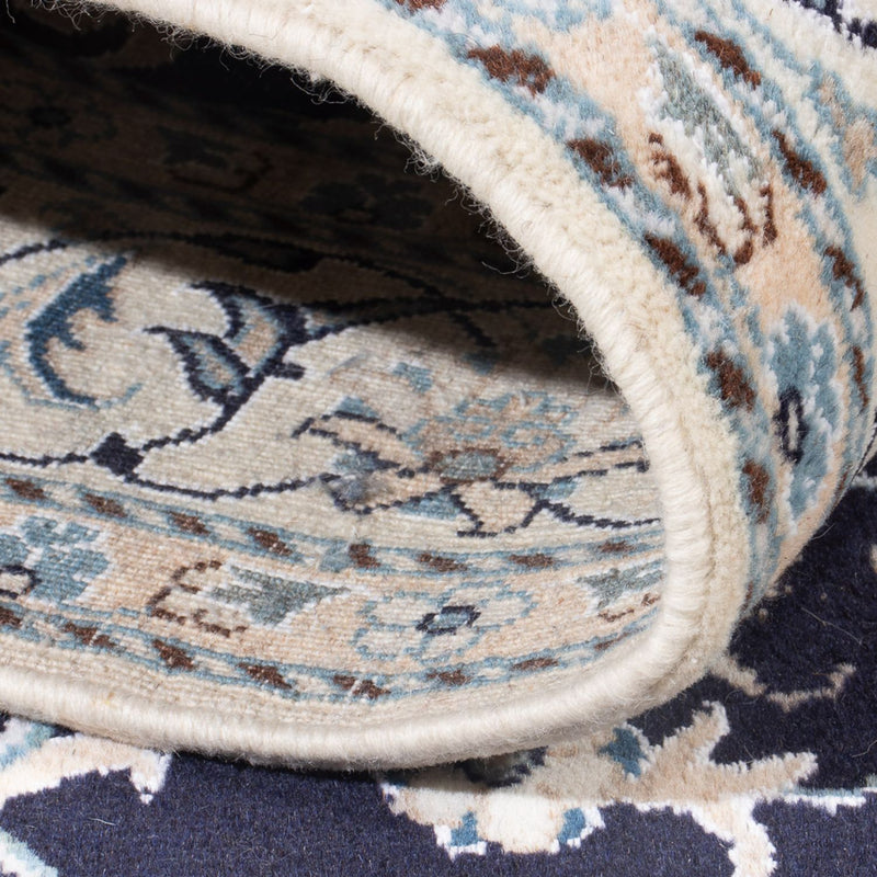 Dywan perski - Nain - Królewski - 209 x 149 cm - ciemnoniebieski