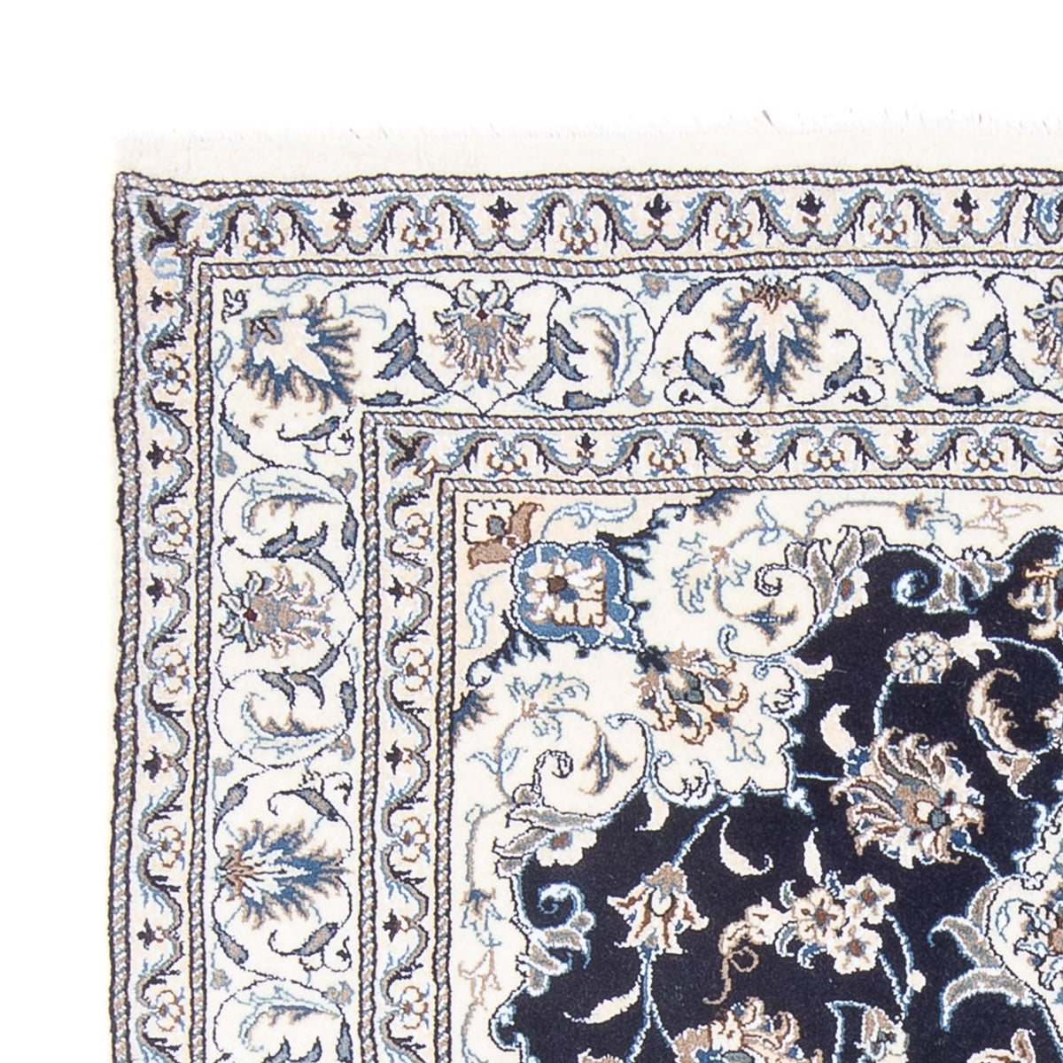 Dywan perski - Nain - Królewski - 197 x 151 cm - ciemnoniebieski