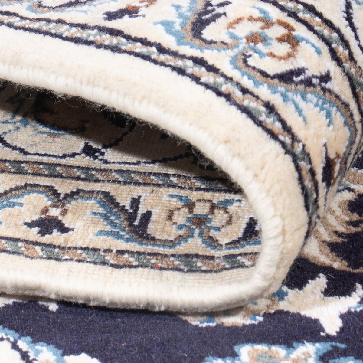 Dywan perski - Nain - Królewski - 197 x 151 cm - ciemnoniebieski