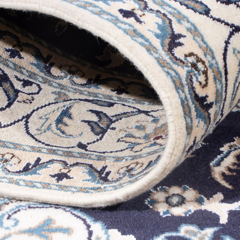 Dywan perski - Nain - Królewski - 200 x 147 cm - ciemnoniebieski