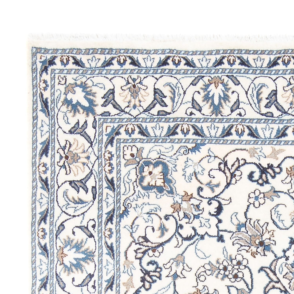 Dywan perski - Nain - Królewski - 202 x 149 cm - kremowy